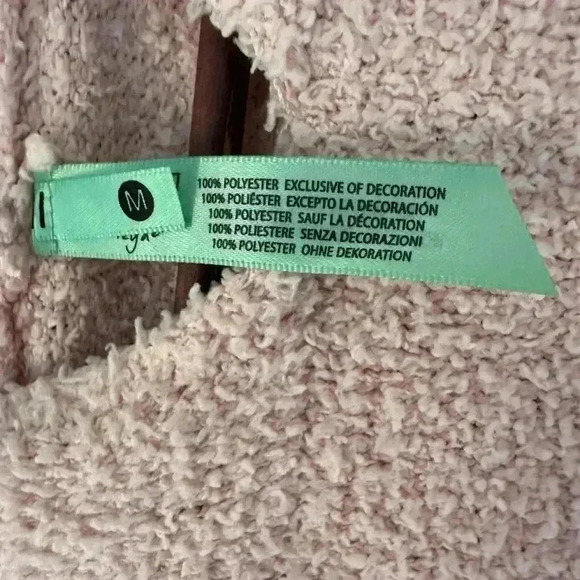 Women’s Honeydew Intimates Peachy Pink embroider heart hoodie size Medium - Picture 7 of 7